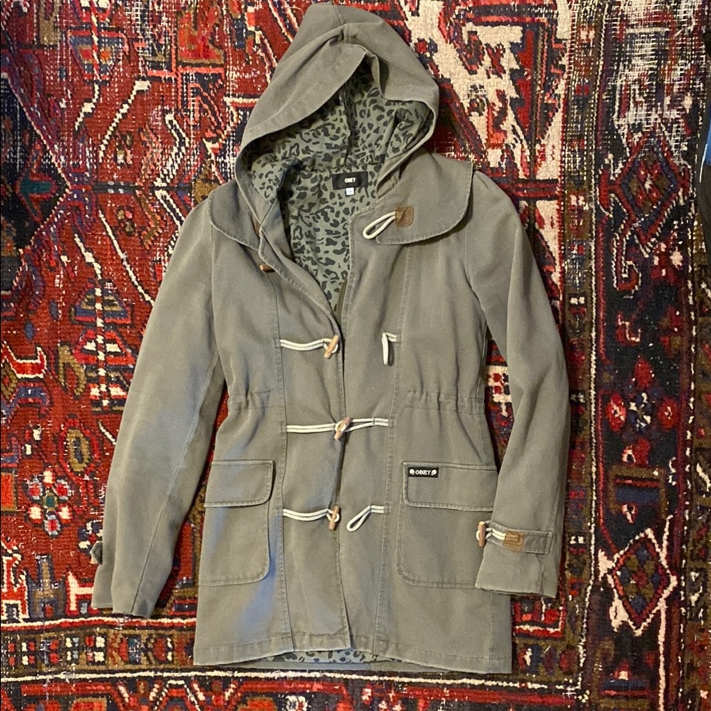 Obey Hooded Toggle Coat